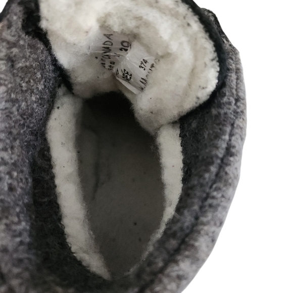 SAUTE-MOUTON winter boots leather made in Canada 100% woven wool lining size 39 - Picture 9 of 13